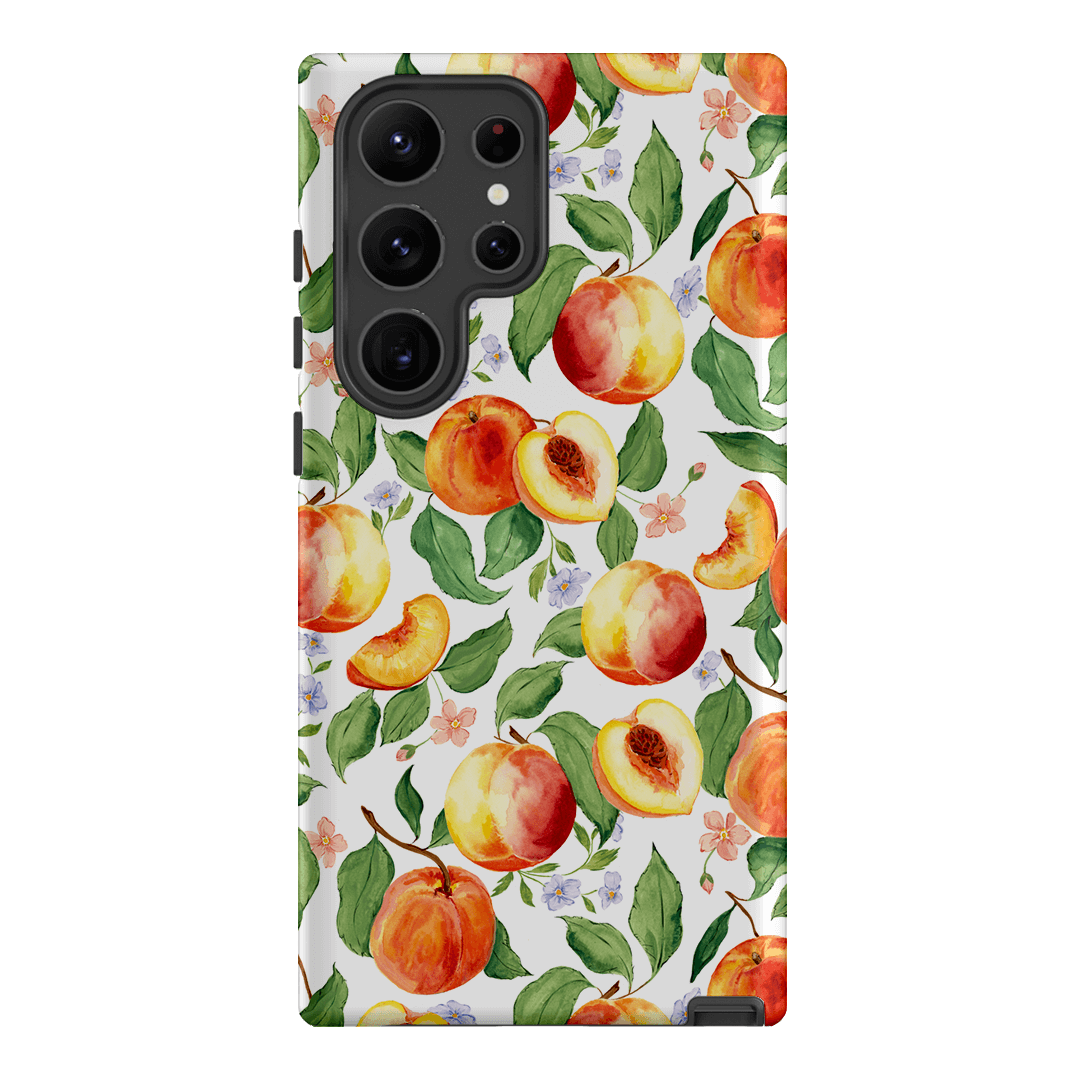 Stylish Peach Blossom Phone Case for iPhone & Samsung - Floral Design Protective Cover - Perfect for Spring Fashion & Everyday Use