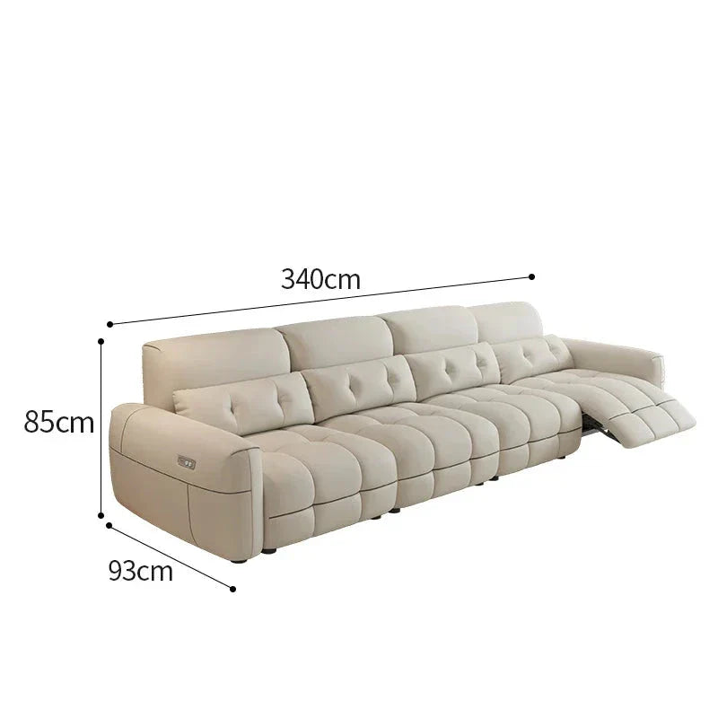Soft Lazy Reclining Loveseat Sectional Sofa - Ultra Comfortable Modern Living Room Furniture for Small Spaces | Perfect for Apartments, Movie Nights & Relaxing