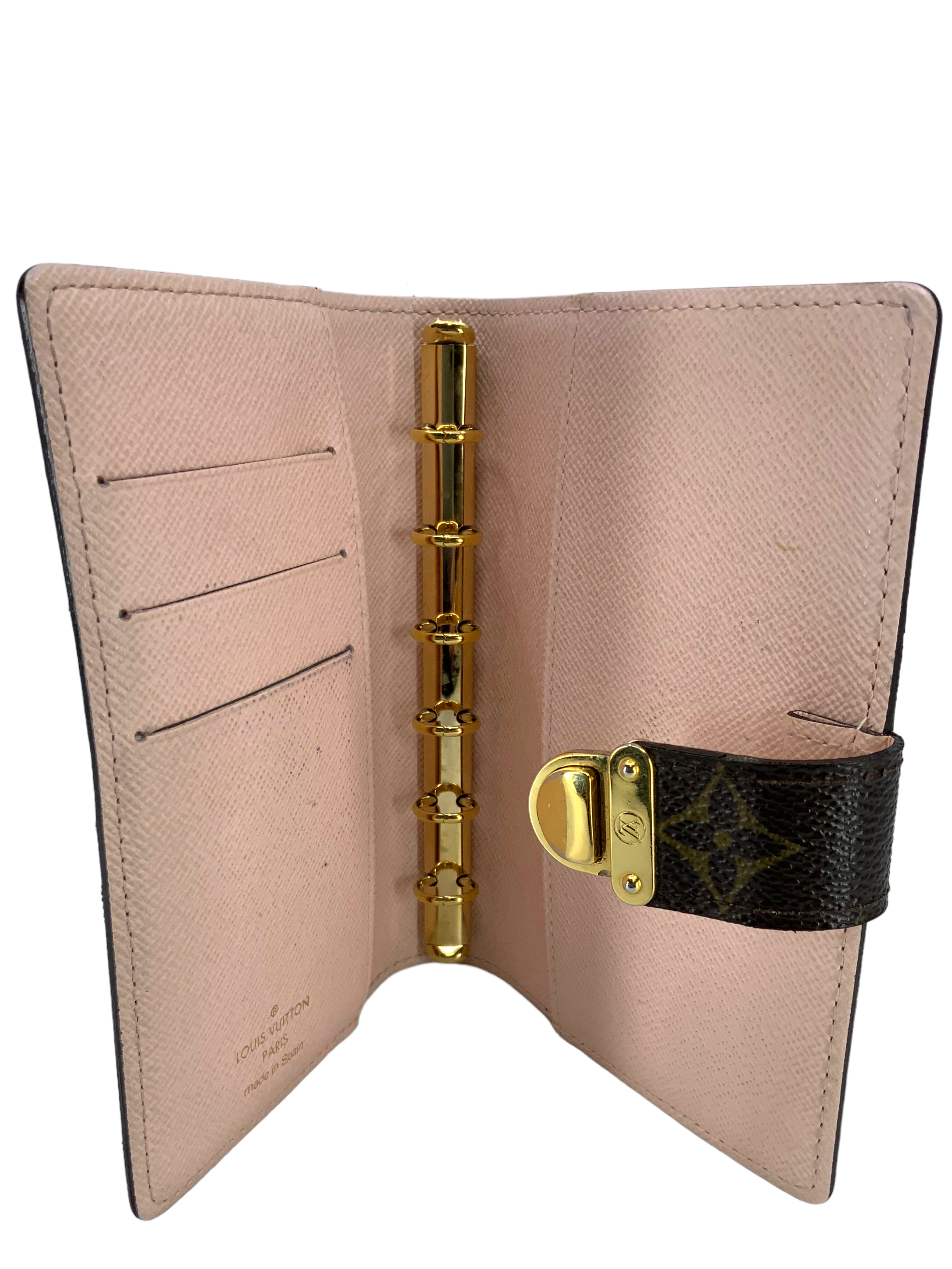 Authentic Louis Vuitton Monogram Canvas Agenda PM Wallet - Slim Organizer for Credit Cards & Notes - Perfect for Business Professionals & Daily Use
