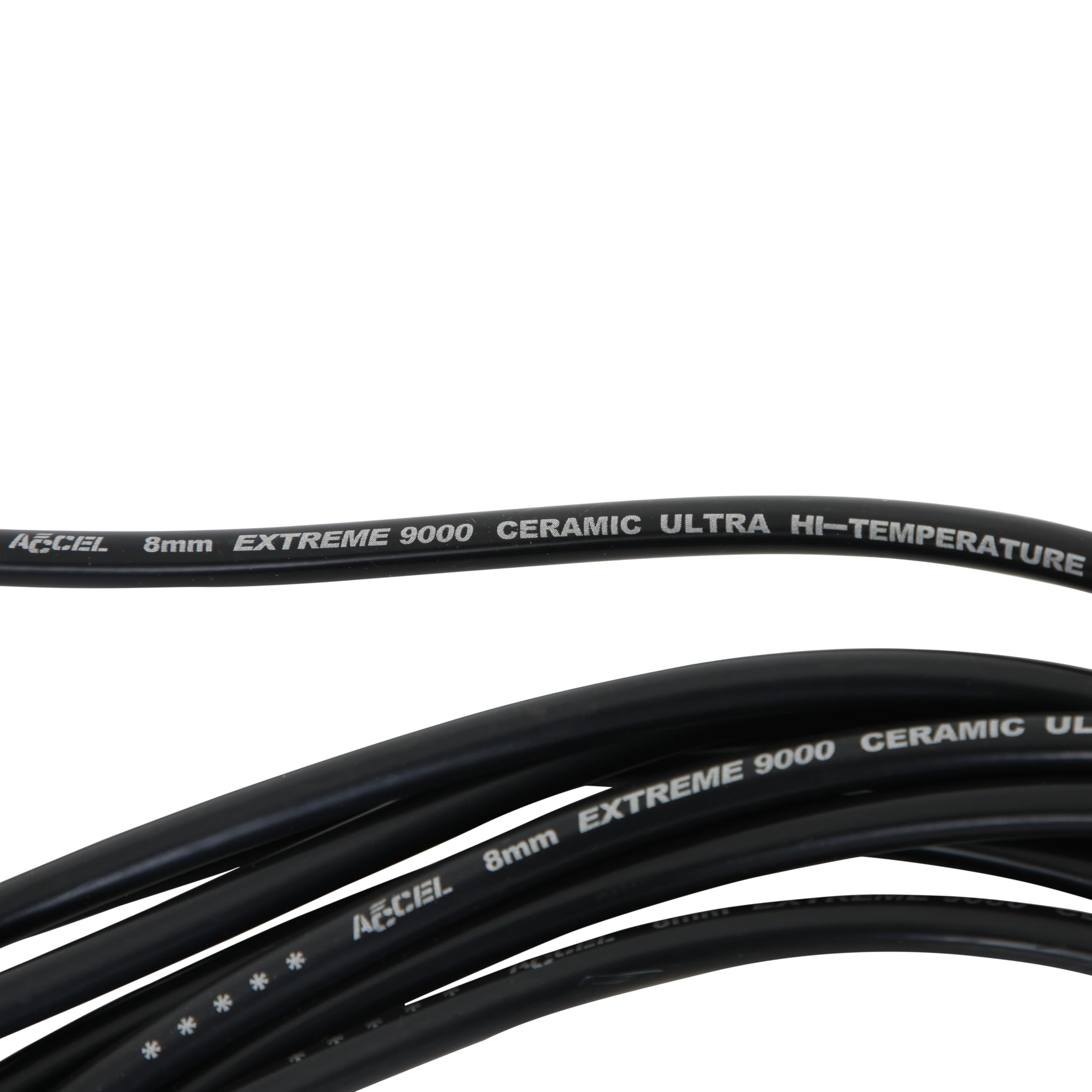 ACCEL 9011C Extreme 9000 Spark Plug Wire Set with Ceramic Boot - High Performance Ignition Wires for Racing, Hot Rods & Muscle Cars