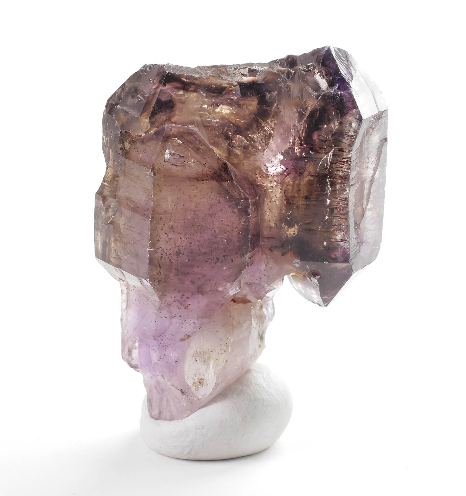 Natural Amethyst Scepter with Red Hematite Needles | Raw Purple Crystal | February Birthstone Jewelry | Unique Spiritual Gift for Women | Boho Home Decor | Meditation & Healing Crystal | 38577