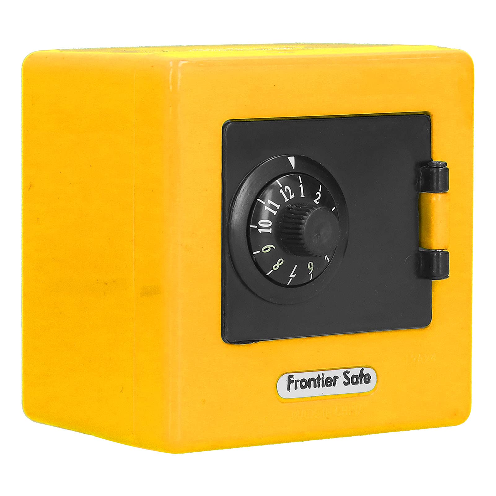 Money Saving Box with Coded Lock - Large Capacity Safe Cash Bank for Coins & Bills | Secure Home & Office Savings (Yellow)