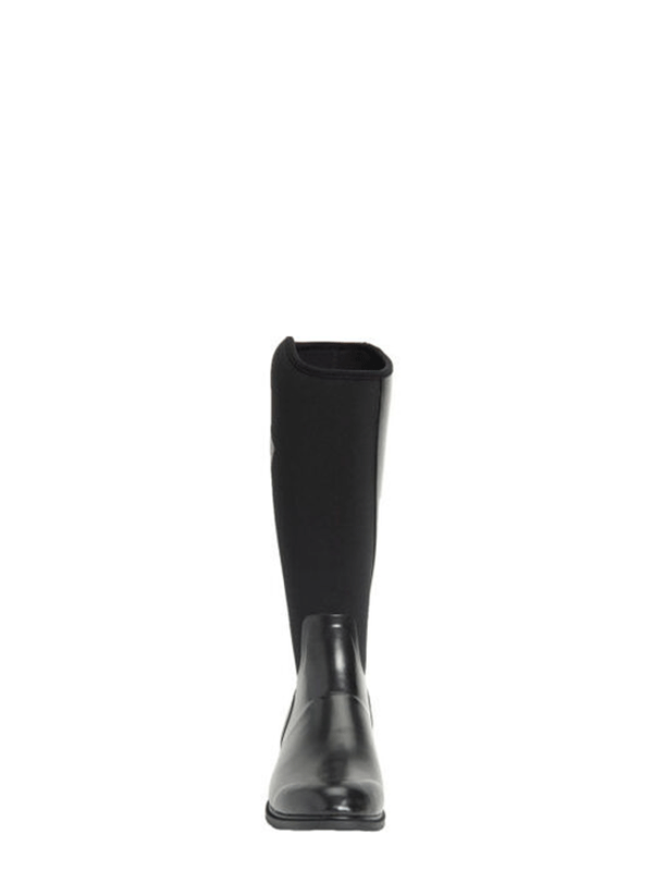 Muck Boot Women's Derby Tall Rubber Boots - Waterproof, Insulated for Cold Weather - Ideal for Farming, Gardening & Outdoor Work - Black