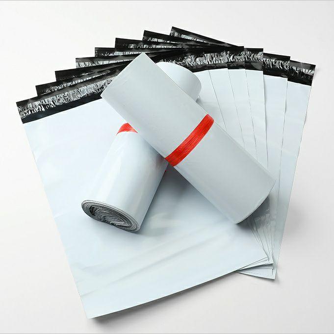 50-Pack White Polymailer Bags - Durable Courier & Shipping Envelopes (Various Sizes) - Perfect for Ecommerce, Small Business Shipping & Package Protection