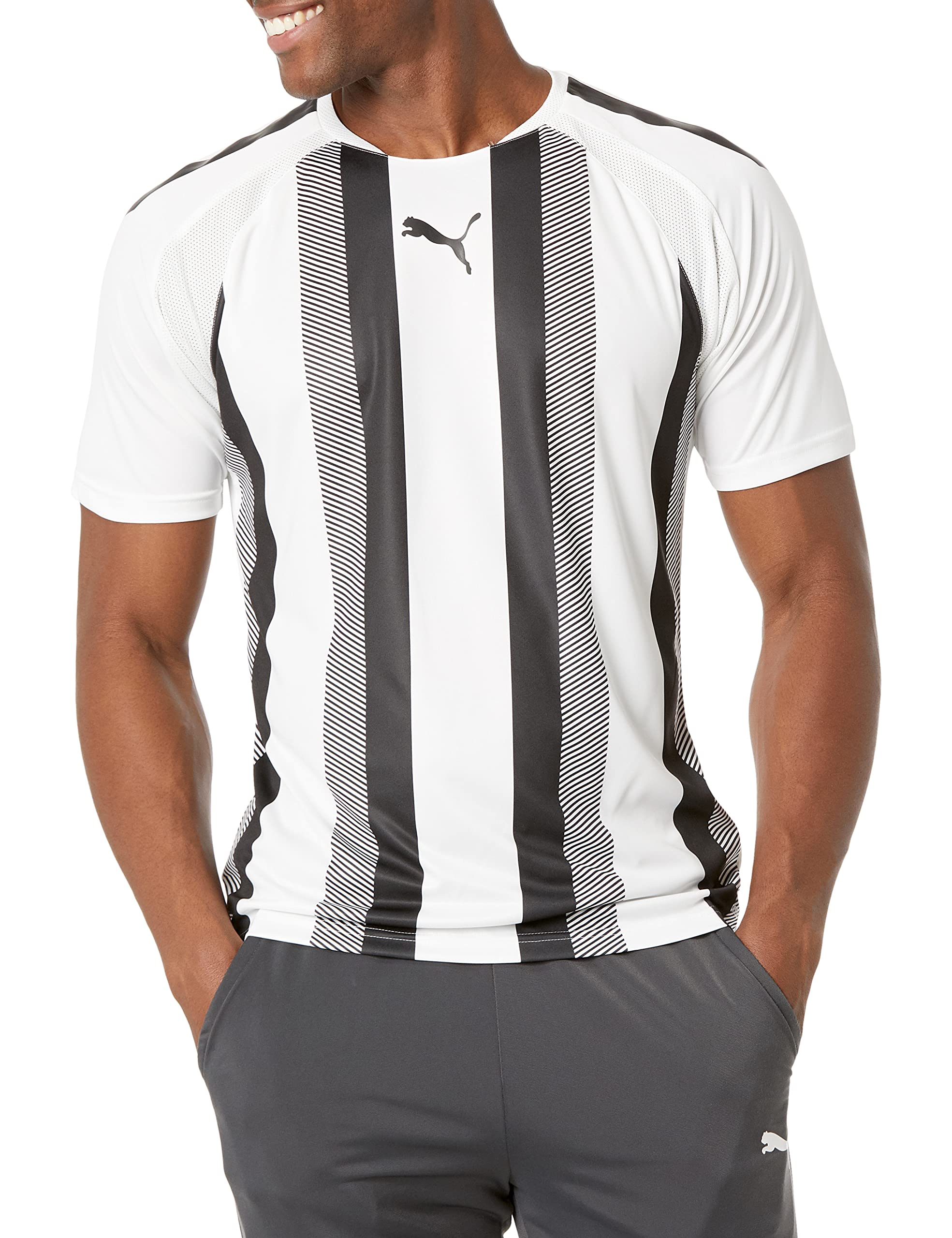 PUMA Men's Teamliga Soccer Jersey - Breathable Performance Shirt for Training & Matches - Perfect for Football, Fan Gear, and Casual Wear