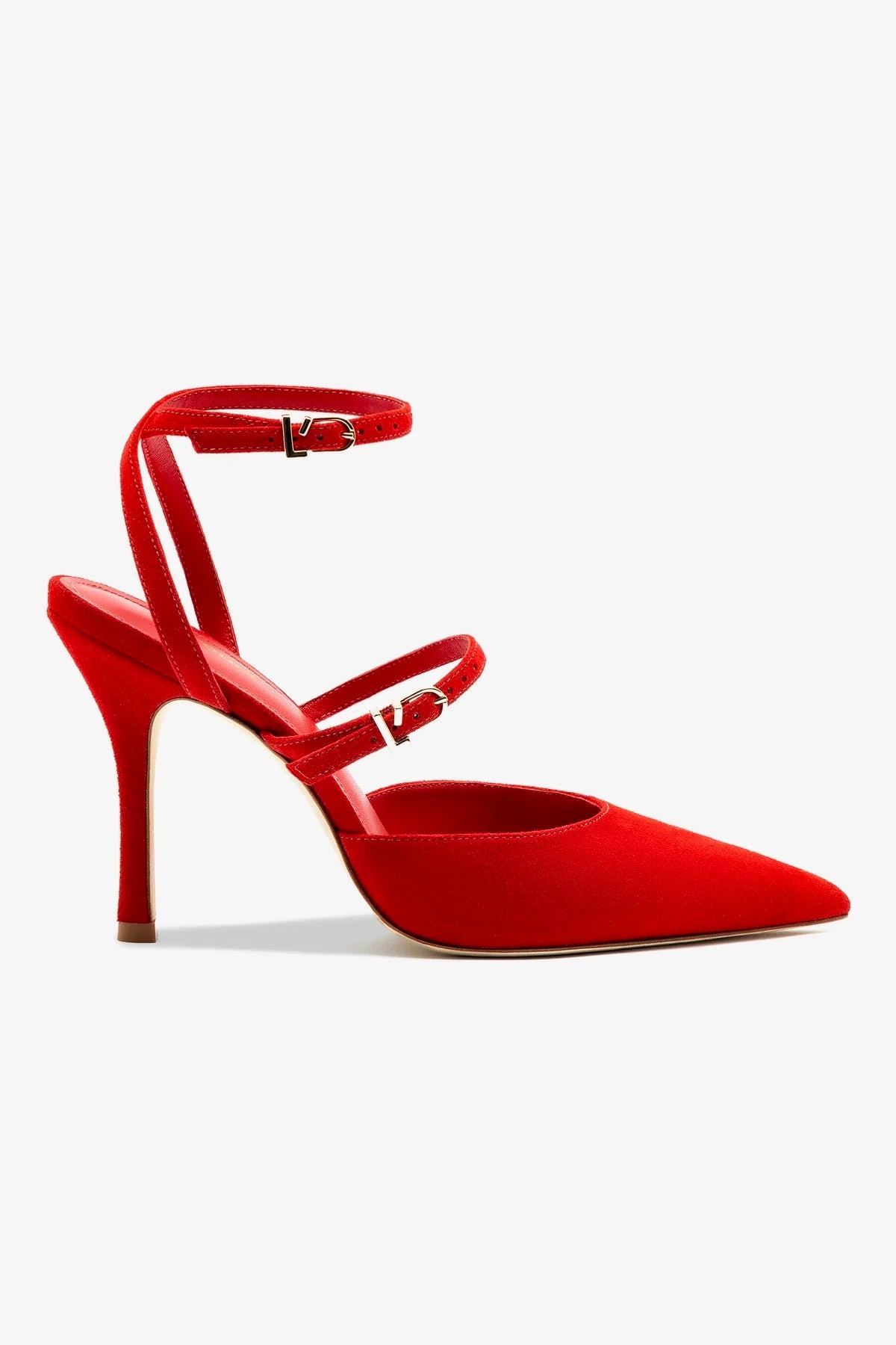Kris Pump Women's High Heels in Scarlet Suede - Elegant Dress Shoes for Parties, Weddings & Special Occasions