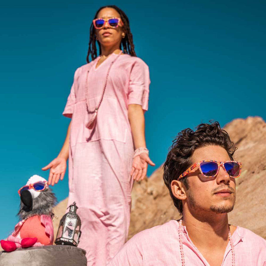 Flamingo Aura Right OG's Sunglasses - Polarized UV Protection for Men & Women - Perfect for Beach, Driving & Outdoor Activities