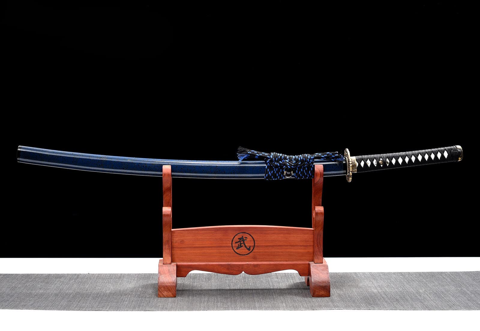 Handmade Damascus Steel Japanese Katana - Full Tang Samurai Sword with Razor Sharp Blade for Combat & Bamboo Cutting | Perfect for Martial Arts Training, Cosplay & Collectors