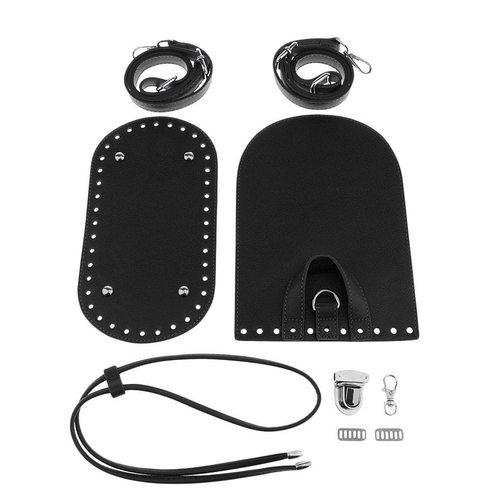Premium Leather Knit Backpack DIY Craft Kit - Black Leathercraft Supplies for Handmade Bags & Accessories | Perfect for Leatherworking Hobbyists, Gift Making & DIY Fashion Projects
