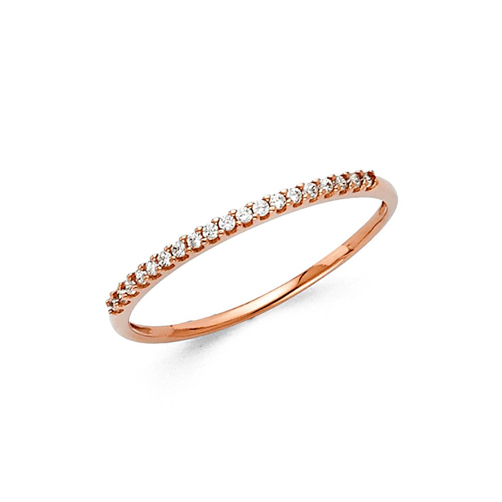 14K Yellow, White, or Rose Gold Wedding Band Ring for Women & Men - Perfect for Engagement, Anniversary, and Bridal Jewelry Gifts