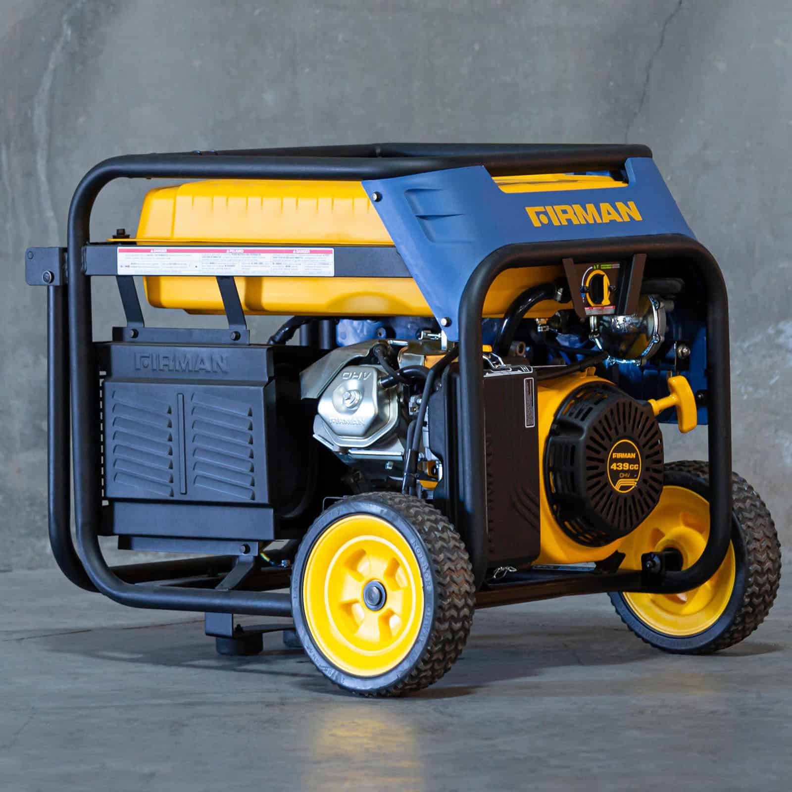 Firman T08071 8000W/10000W Tri-Fuel Portable Generator with Electric Start - Runs on Gasoline, Propane & Natural Gas - Ideal for Home Backup Power, Camping & Emergency Use