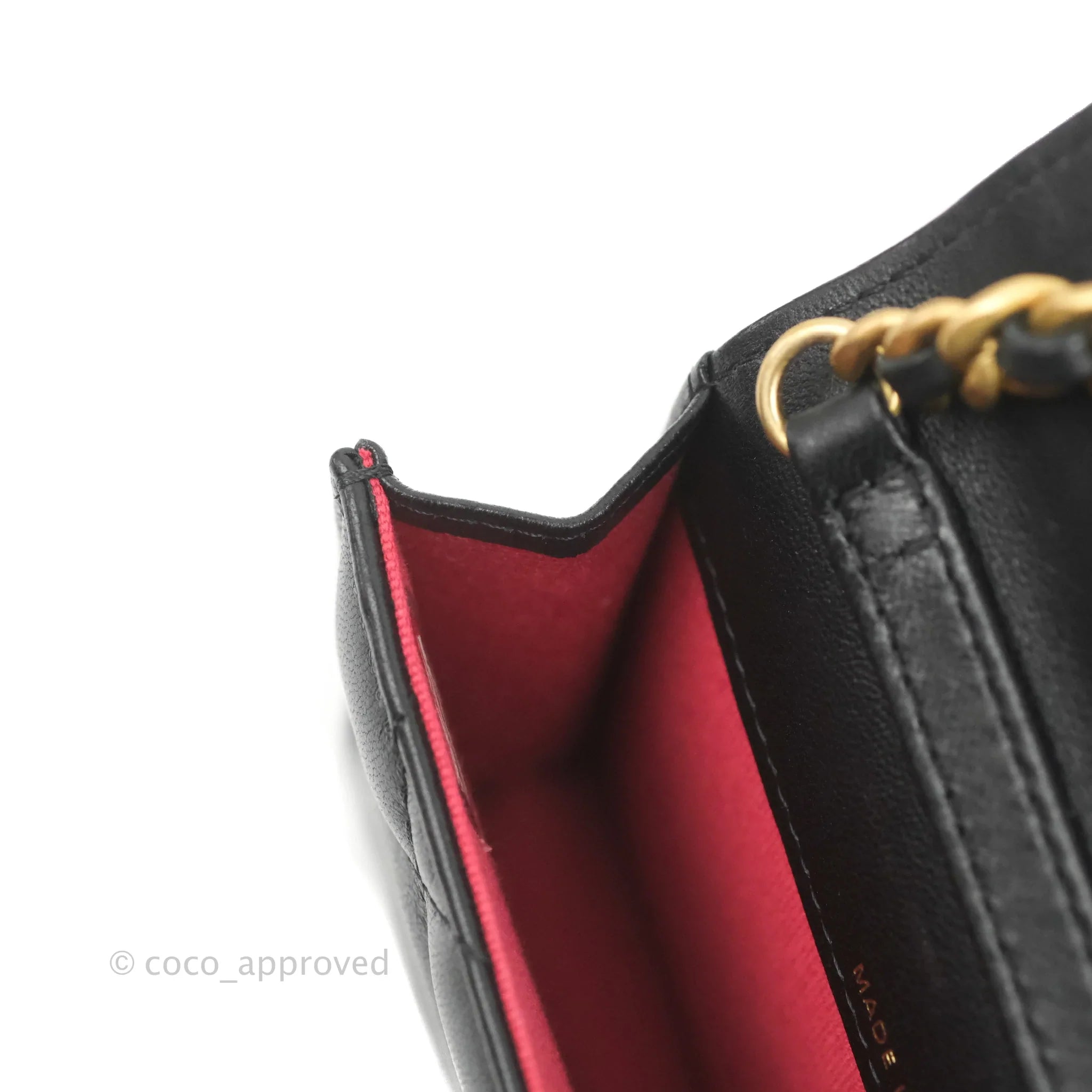 Chanel 19 Card Holder With Chain Black Mixed Hardware - Luxury Wallet for Women - Perfect for Everyday Use, Travel & Special Occasions