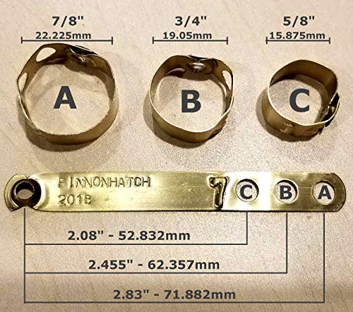 Custom Stamped Aluminum Poultry Leg Bands for Chickens, Ducks, Pheasants & Peacocks - 900 Orange Identification Rings | Farm, Hatchery & Aviary Use