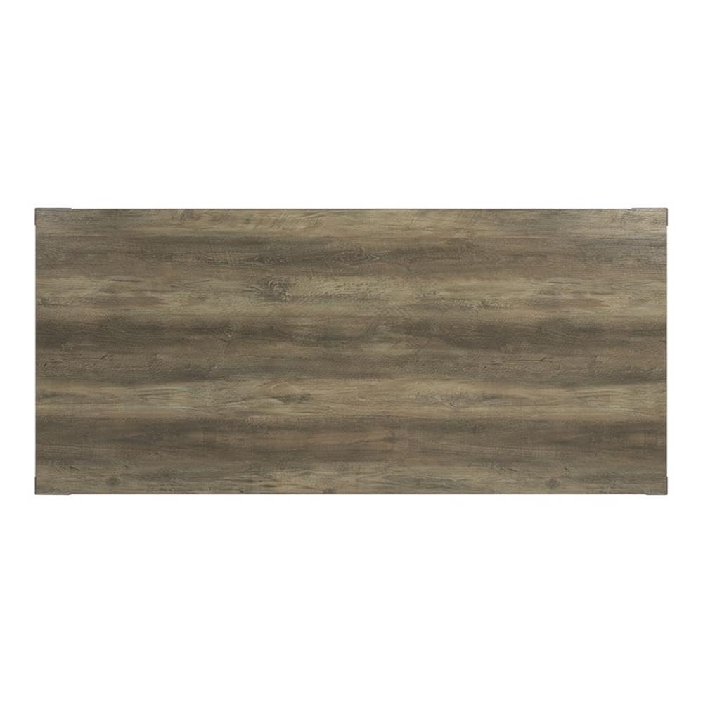 Acme Abiram Rustic Oak Wooden Rectangular Dining Table - Perfect for Farmhouse Kitchens, Dining Rooms & Outdoor Entertaining