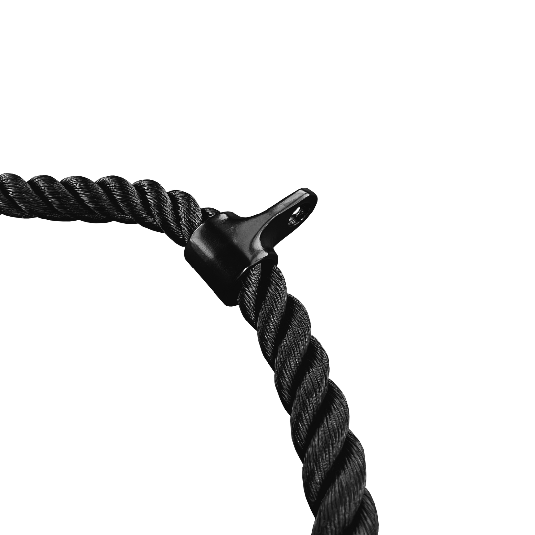 Premium Black Tricep Rope - Heavy Duty Gym Cable Attachment for Strength Training & Arm Workouts - Perfect for Home Gym & Commercial Fitness Equipment