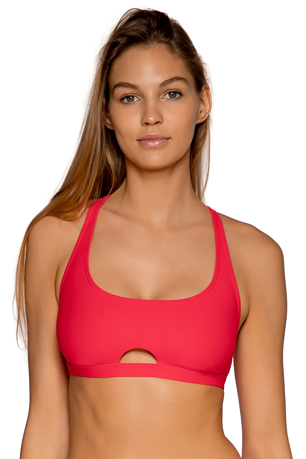 Sunsets Brandi Women's Bralette Swimsuit Bikini Top with Removable Pads - Comfortable Beachwear for Pool, Vacation & Summer Activities