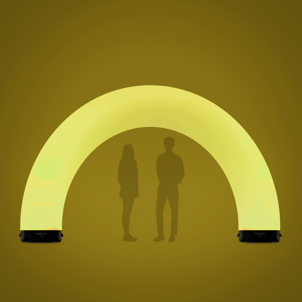 Full Arch Fusion Diffuser for 31 Fusion Light Fixture - Premium Ceiling Light Accessory for Modern Home & Office Decor