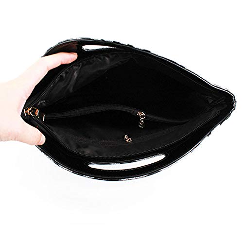 ZLMBAGUS Women's Patent Leather Evening Handbag - Elegant Clutch Purse for Prom, Wedding & Special Occasions - Shoulder & Crossbody Bag - Perfect for Parties, Date Nights & Formal Events