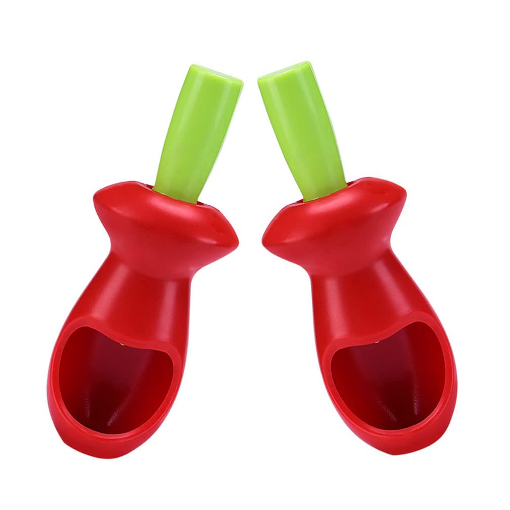 PACKOVE 2-Piece Cherry Pitter and Fruit Corer Set - Plastic Fruit Seeder, Olive Pitter, Apple & Pear Corer Tool for Dates, Hawthorn - Perfect for Baking, Canning, and Fruit Prep