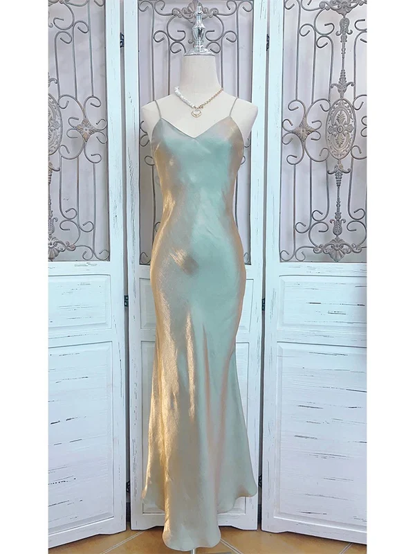 Elegant Mermaid Spaghetti Straps Long Prom Dresses for Women - Formal Evening Gown J5977 | Perfect for Homecoming, Prom Night & Black Tie Events