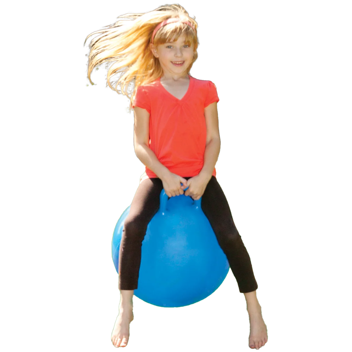 18 Inch Hoppy Ball - Bouncy Hop Ball for Kids, Fun Exercise & Play - Perfect for Indoor & Outdoor Activities, Birthday Gifts, and School PE Games