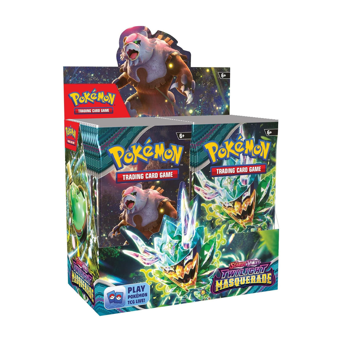 Pokemon Scarlet and Violet Twilight Masquerade Booster Pack - 36 Cards for Trading Card Game | Perfect for Collectors, Battles & Gifts