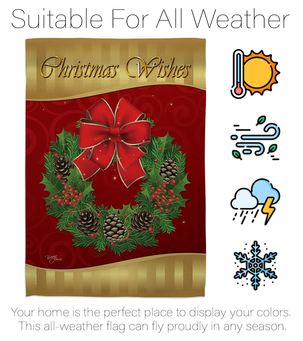 Winter Christmas House Flag Set 28