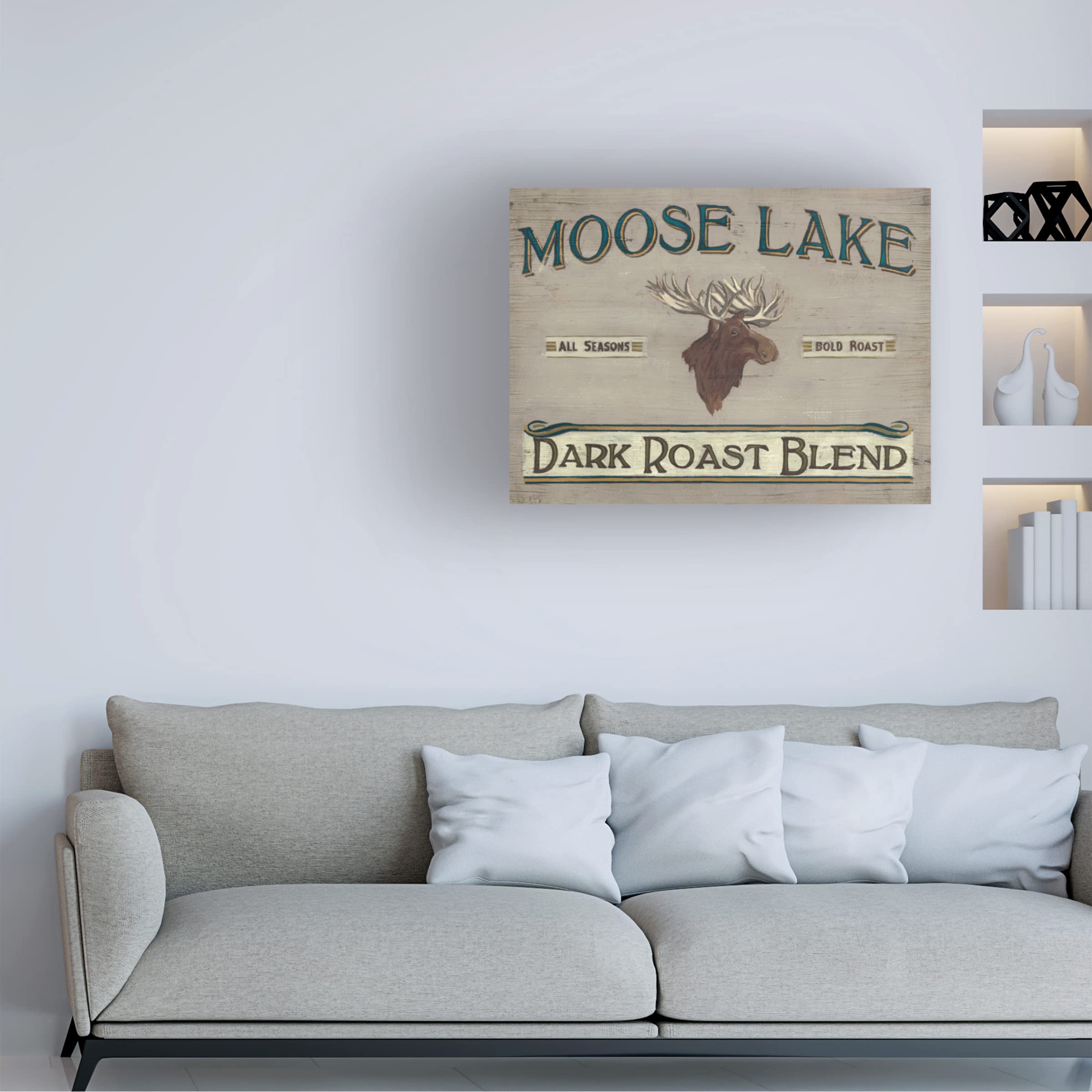 Trademark Fine Art 'Lodge Coffee III' Canvas Wall Art Print by June Erica Vess - Perfect for Living Room, Bedroom & Office Decor