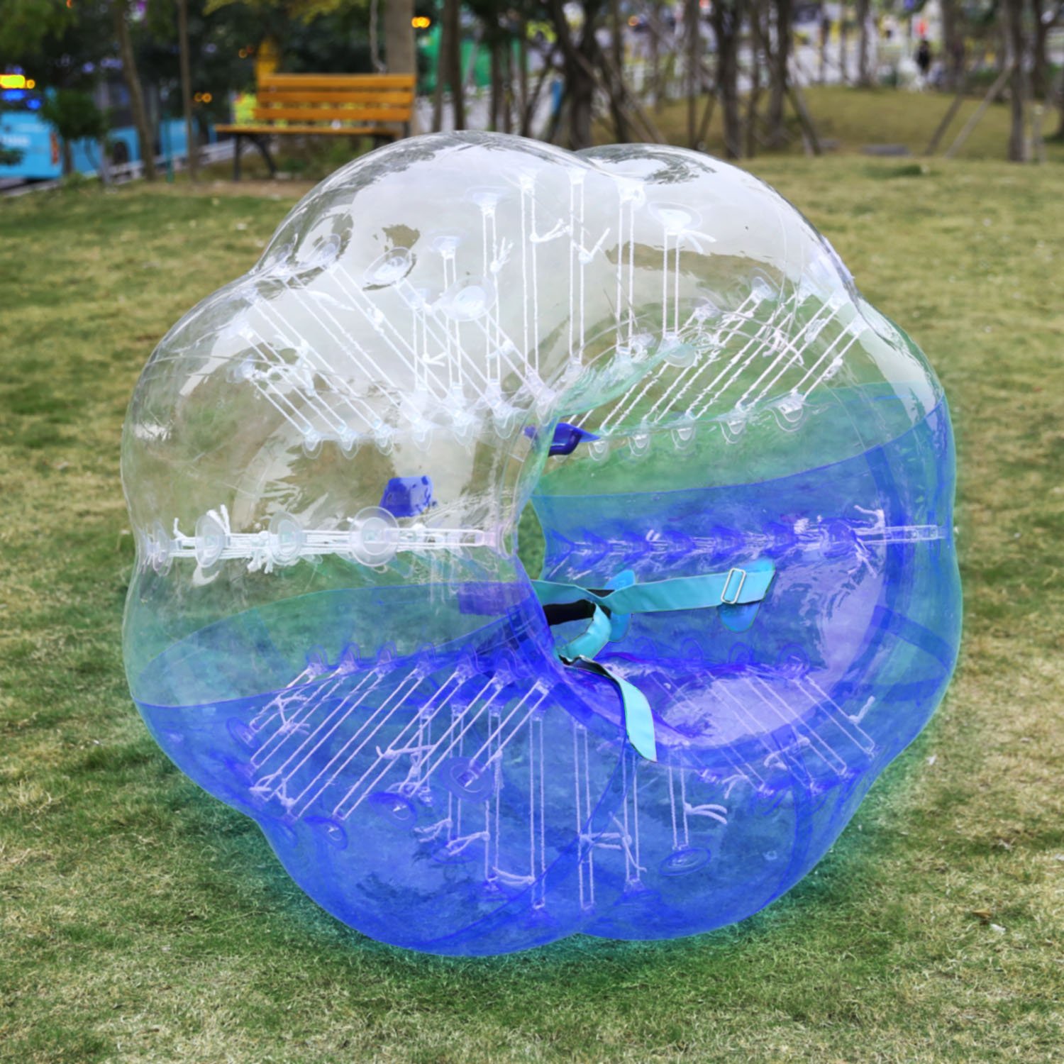 OPPSDECOR Inflatable Bumper Ball - 1.5M Diameter Zorb Ball for Kids, Teens & Adults - Perfect for Backyard Games, Birthday Parties & Outdoor Activities