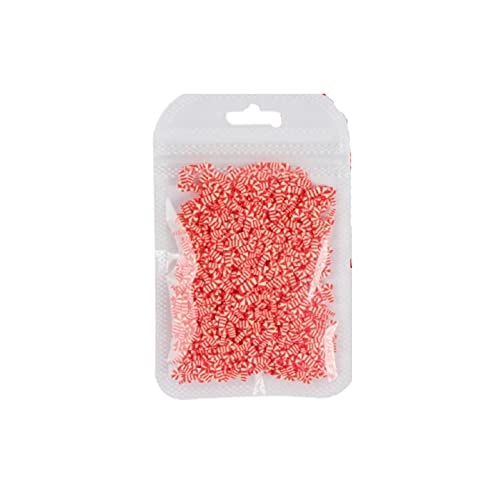 Santa Ginger Doll Nail Art Flakes - Christmas Nail Decoration Sequins for Acrylic Polymer Clay Manicure | DIY Holiday Nail Design Accessories | Perfect for Christmas Parties, Gift Wrapping & Festive Nail Art