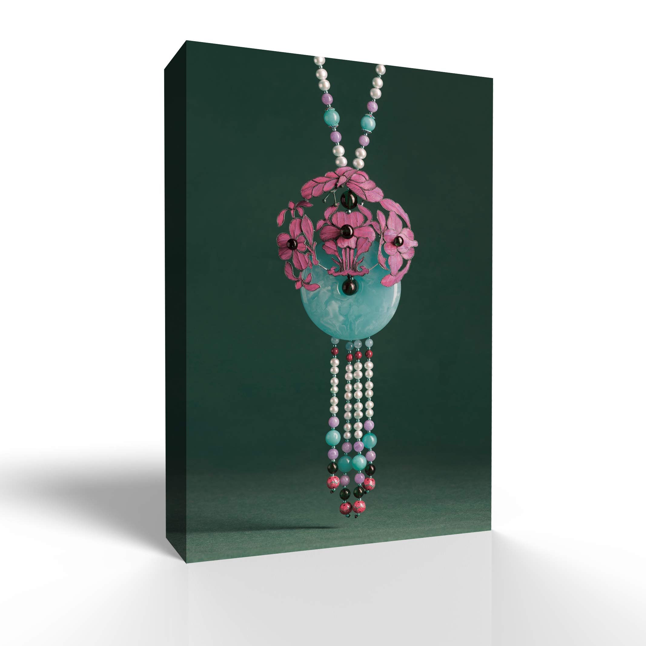 Elegant Jewelry Giclee Canvas Wall Art - 32x48 Inches, Perfect for Bedroom, Living Room, and Home Decoration