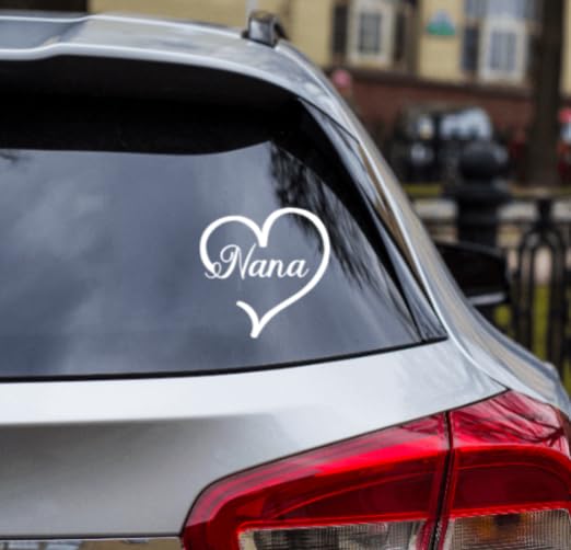 Custom Heart Name Decal Sticker - Personalized Font for Tumblers, Laptops, Cars & More - 3