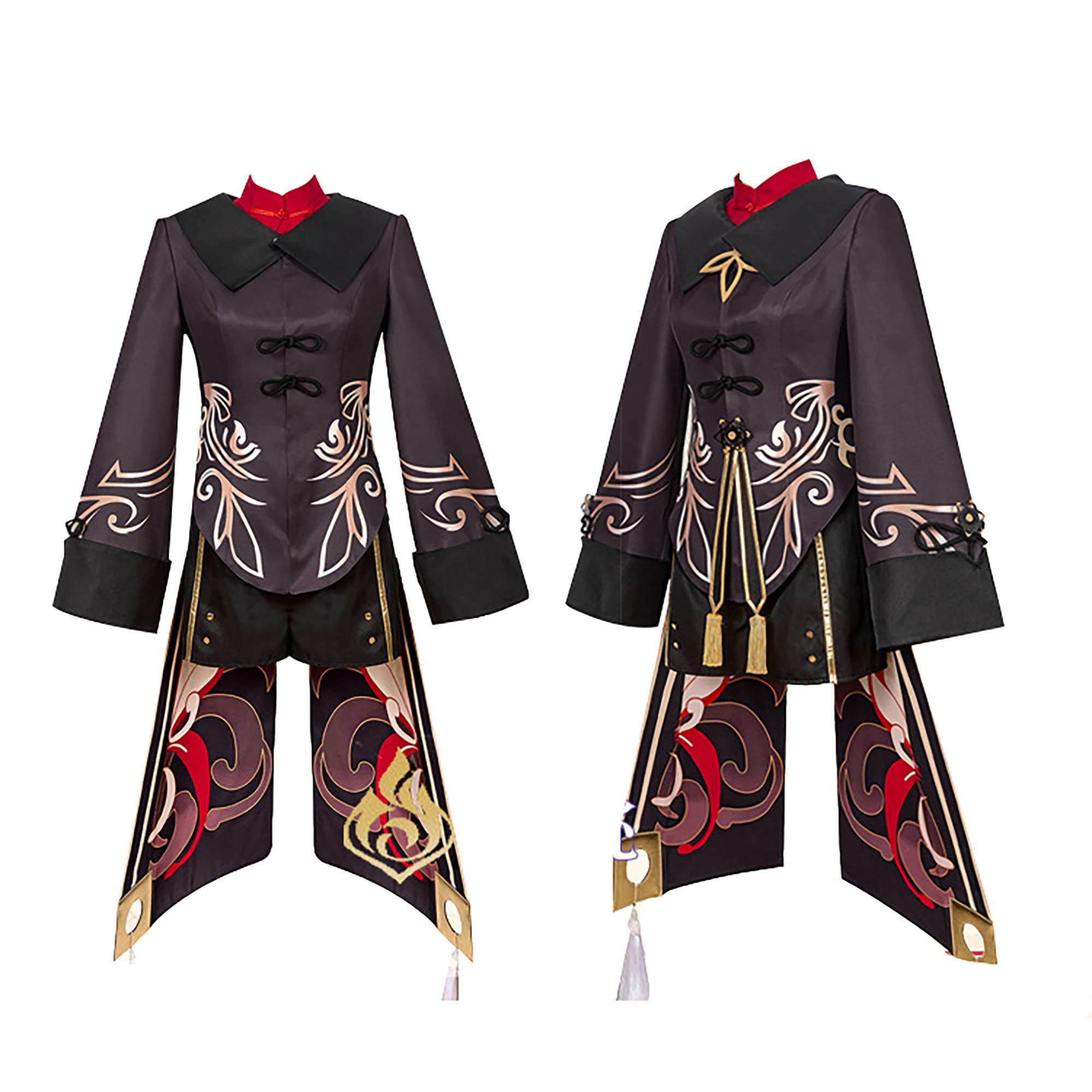 Anime Hu Tao Cosplay Costume for Women - Full Outfit with Hat | Halloween Cosplay, Genshin Impact Costume, Convention & Party Dress Up