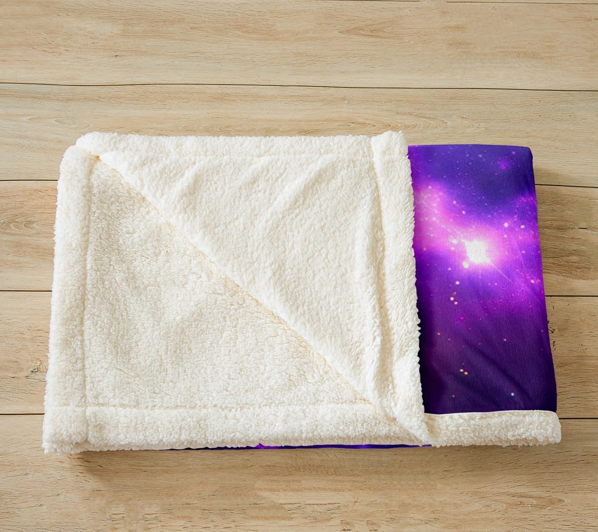 Feelyou Girls Dragonfly Fleece Blanket - Purple Blue Galaxy Plush Throw Blanket for Sofa, Couch, Bed - Soft Sherpa Blanket with Boho Starry Sky Design - Twin Size 60