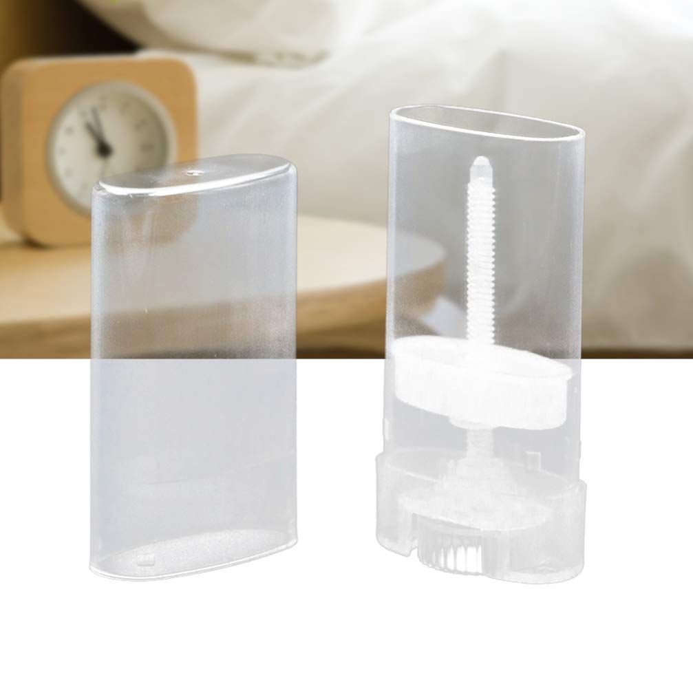 HEALLILY 10pcs Clear Empty Plastic Oval Deodorant Containers & Lip Balm Tubes - DIY Homemade Lipstick, Chapstick, Cosmetics - Perfect for Travel, Gifts & Personal Care
