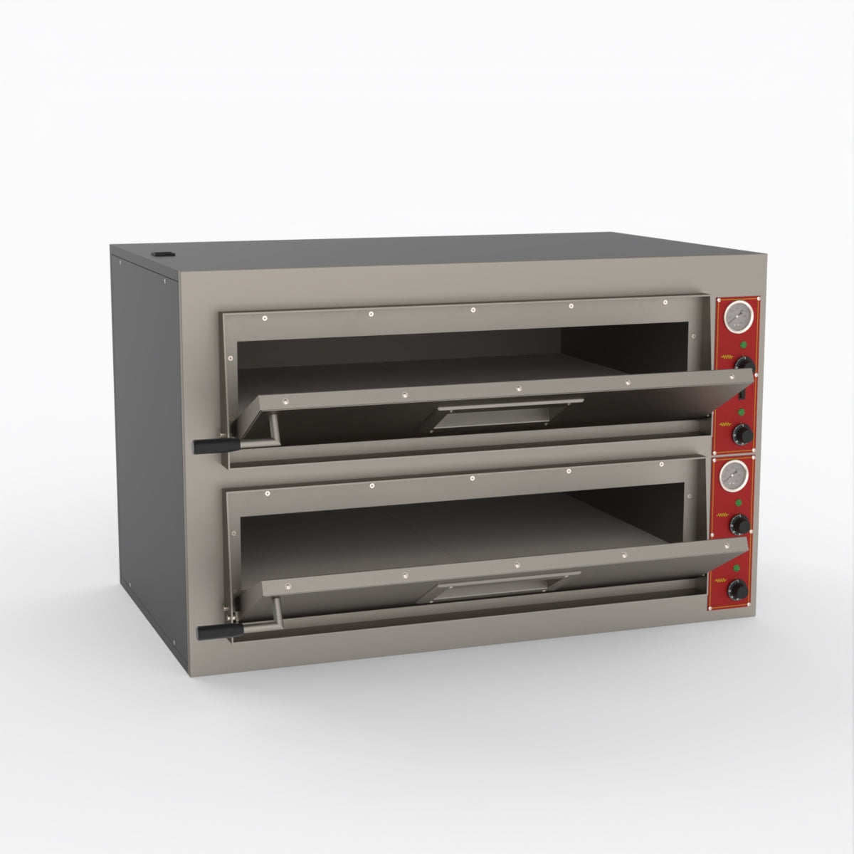 BakerMax Black Panther Pizza Deck Oven EP 1 SDE - Commercial Electric Pizza Oven for Restaurants, Pizzerias & Catering - Perfect for Baking Crispy Crust Pizzas, Bread & Pastries