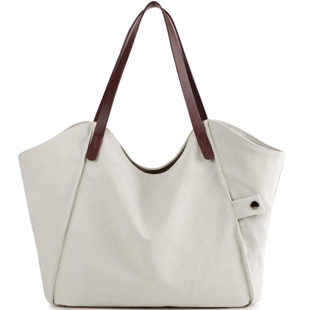 Stylish Women's Canvas Shoulder Bag - Large Work Tote & Hobo Purse for Office, Travel & Daily Use | Durable Ladies Handbag for Professional & Casual Outfits