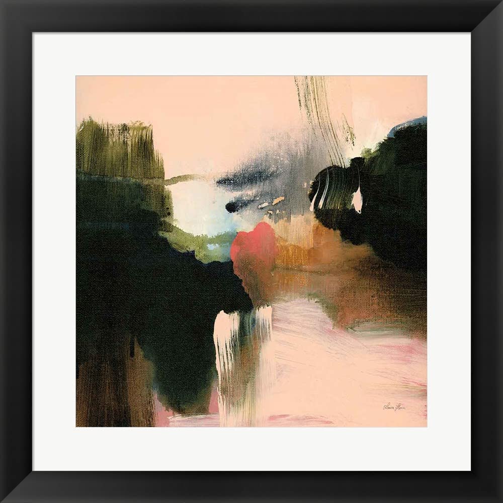Deep Creek by Laura Horn Framed Art Print - 20x20 Inches Black Frame Wall Decor for Living Room, Bedroom & Office