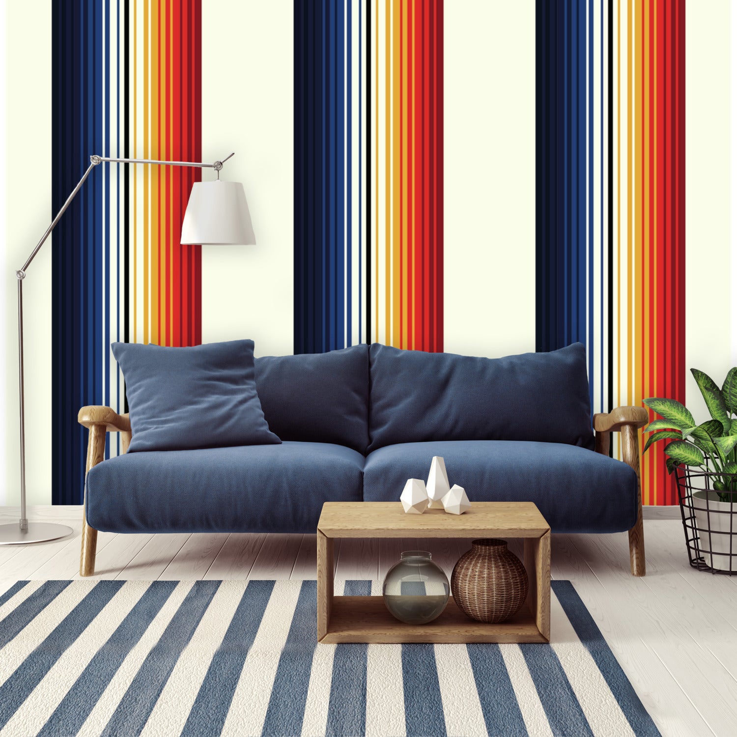 Mexican Blanket Pattern Wall Mural Wallpaper - Easy to Install & Remove - 4 Size Options - Perfect for Living Room, Bedroom & Nursery Decor