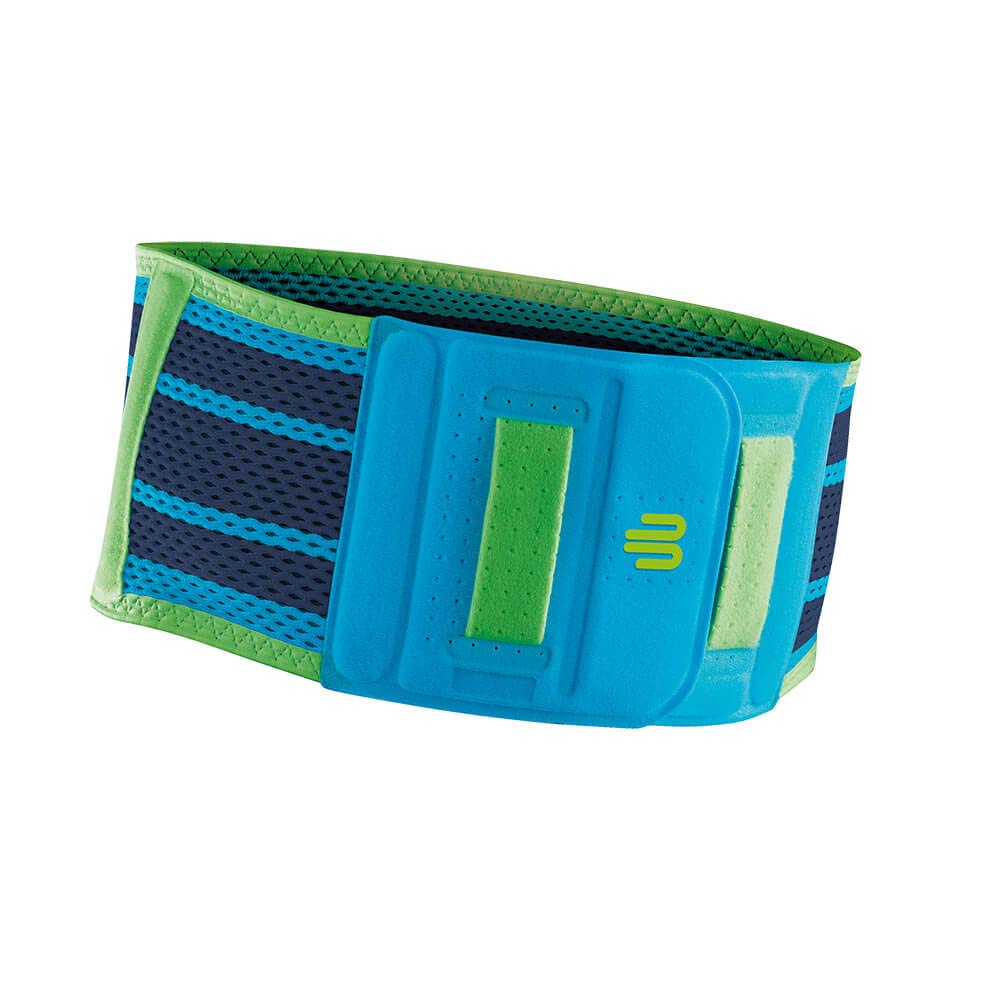 Bauerfeind Sports Back Support Belt - Breathable Compression Lumbar Brace with Massage Nubs - Anatomic Contoured Pad - Air Knit Fabric (Durable & Washable) - Ideal for Weightlifting, Running & Posture Correction