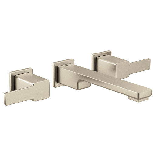 Moen TS6731BN 90 Degree Wall Mount Bathroom Faucet Trim in Brushed Nickel - Perfect for Modern Bathroom Renovations and Space-Saving Designs