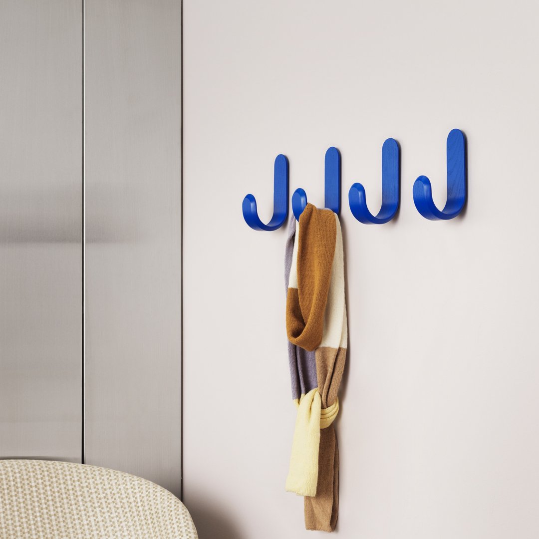 Johansen Curve Hook Shelving by Normann Copenhagen - Modern Wall Shelf for Home & Office Organization