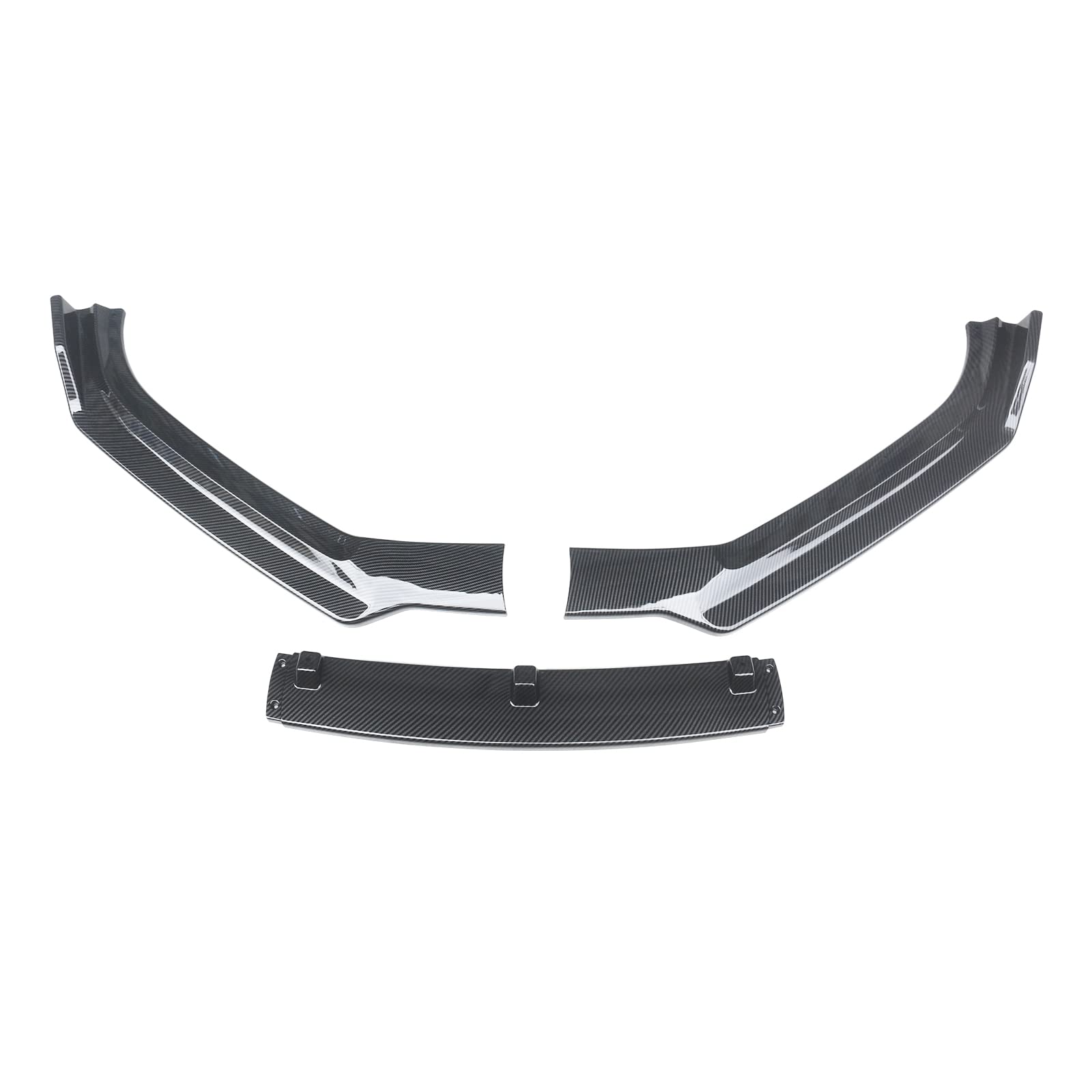 **Audi A4 S4 S-Line Front Bumper Lip (2017-2018) - ABS Painted 3-Piece Body Kit Spoiler, Splitter & Air Dam - Carbon Fiber Chin Diffuser for Enhanced Style & Aerodynamics - Perfect for Street Racing & Car Shows**