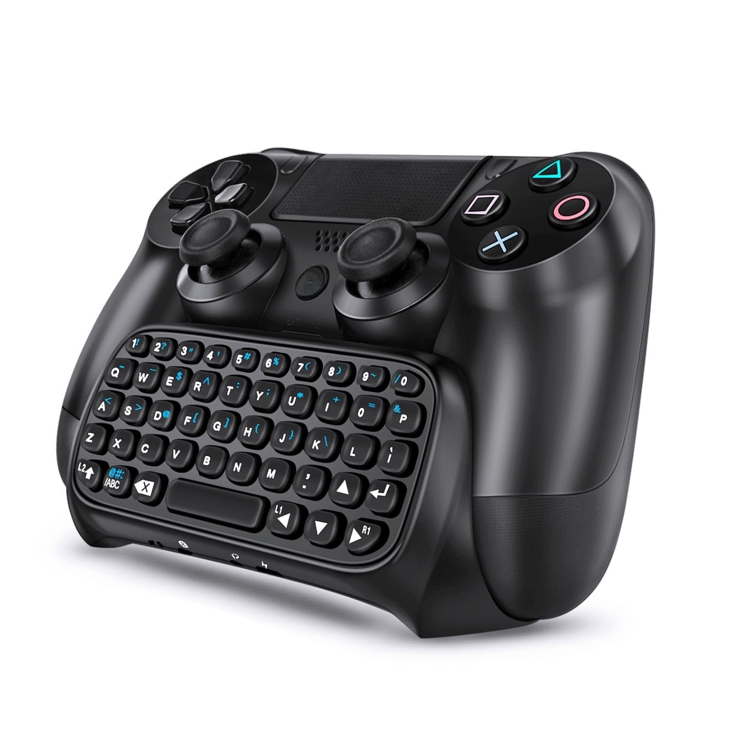 TNP PS4 Chatpad - QWERTY Keyboard Attachment for PS4 Controller, Compact Design - Compatible with PS4, PS4 Slim & PS4 Pro - Perfect for Gaming, Chatting & Streaming on Playstation 4