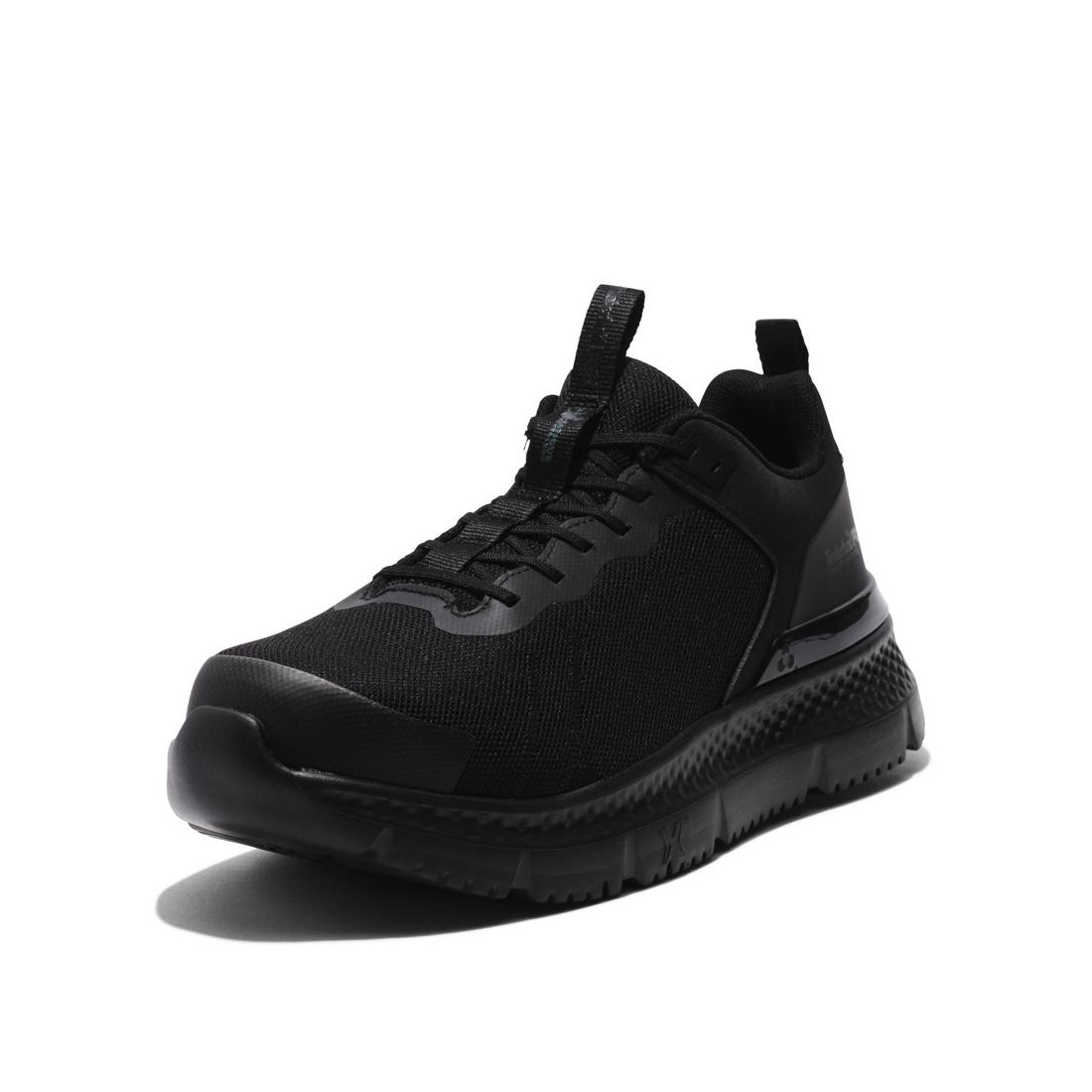 Setra Composite Toe Work Shoes for Men - Black Safety Boots with Lightweight Composite Toe Protection | Ideal for Construction, Warehouse & Industrial Work