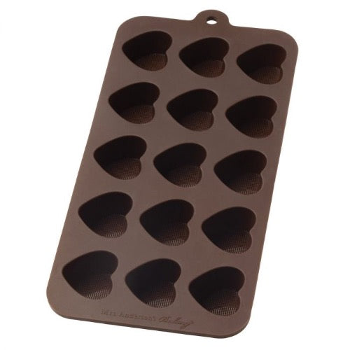 Premium Chocolate Heart Mold for Baking - Silicone Heart Shaped Candy & Dessert Mold for Valentine's Day, Weddings, DIY Treats & Romantic Gifts