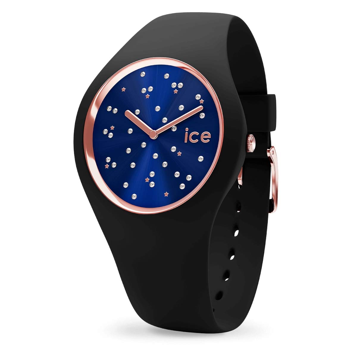 ICE-WATCH ICE Cosmos Star Deep Blue Women's Wristwatch with Silicone Strap - Stylish Waterproof Watch for Everyday Wear, Work & Outdoor Activities
