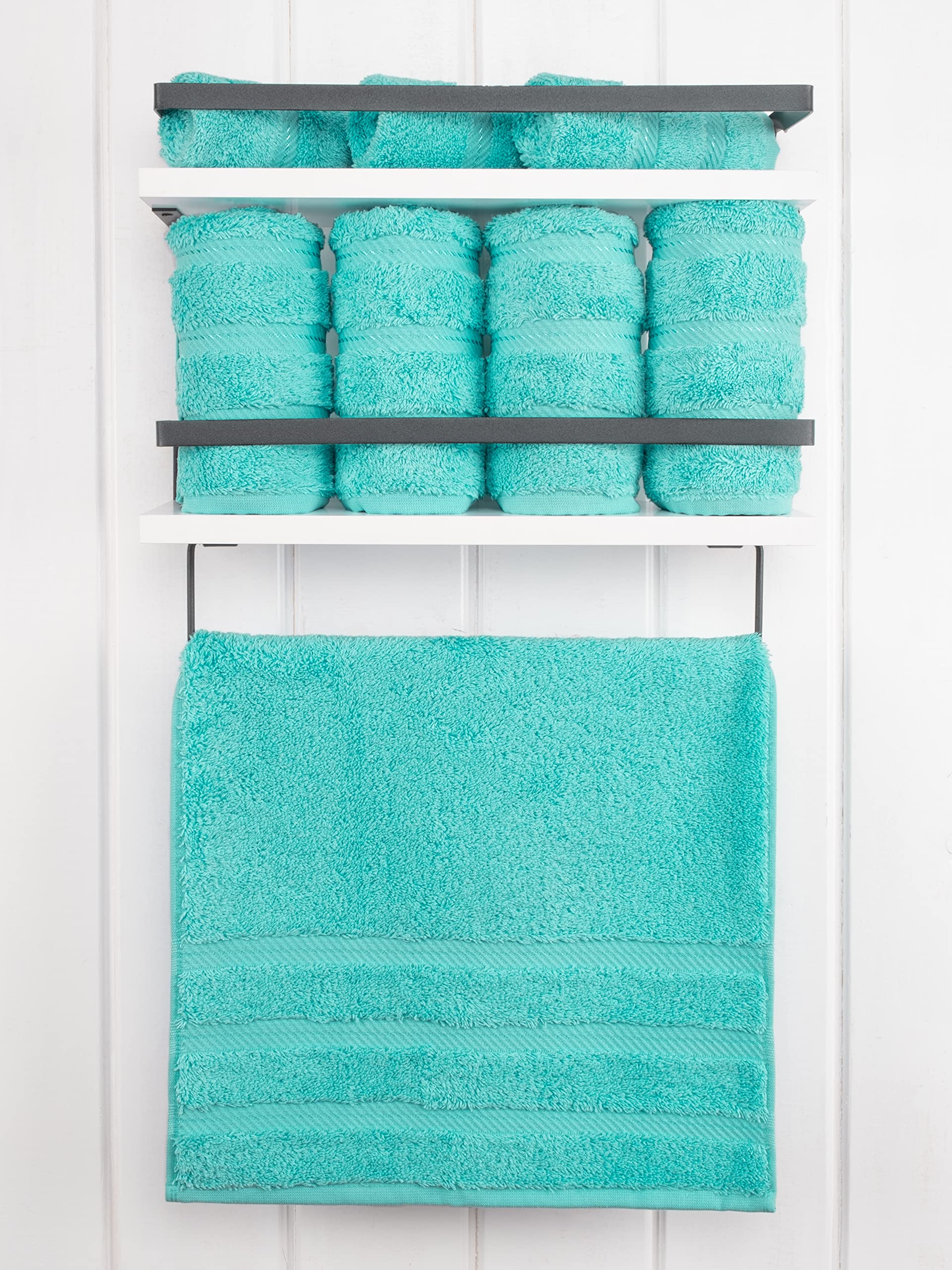 Premium 6-Piece Soft Linen Towel Set with 4 Bath & 4 Hand Towels - Luxury Bathroom Essentials for Spa, Hotel & Home Use