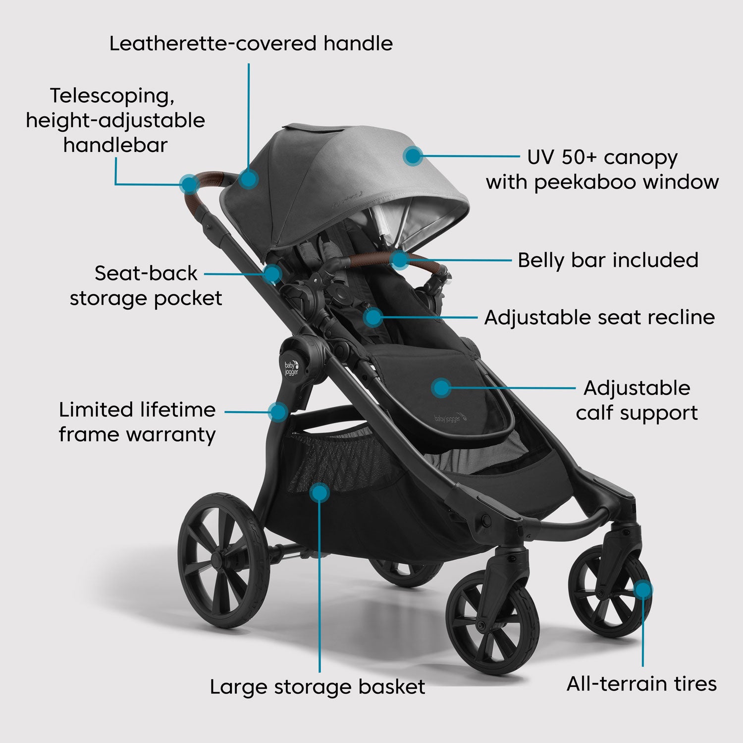 Best Baby Jogger City Select 2 Stroller - Lightweight Travel System for Newborns & Toddlers - Perfect for Urban Walking, Jogging, and Shopping Trips