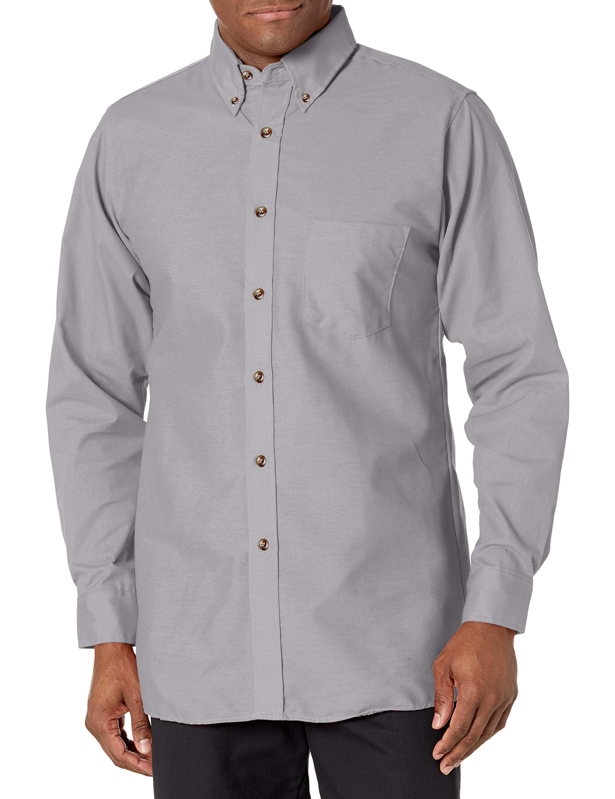 Red Kap Men's Poplin Dress Shirt - Classic Fit Button Down Oxford Shirt for Business & Formal Wear - Office, Interview & Special Occasion Attire
